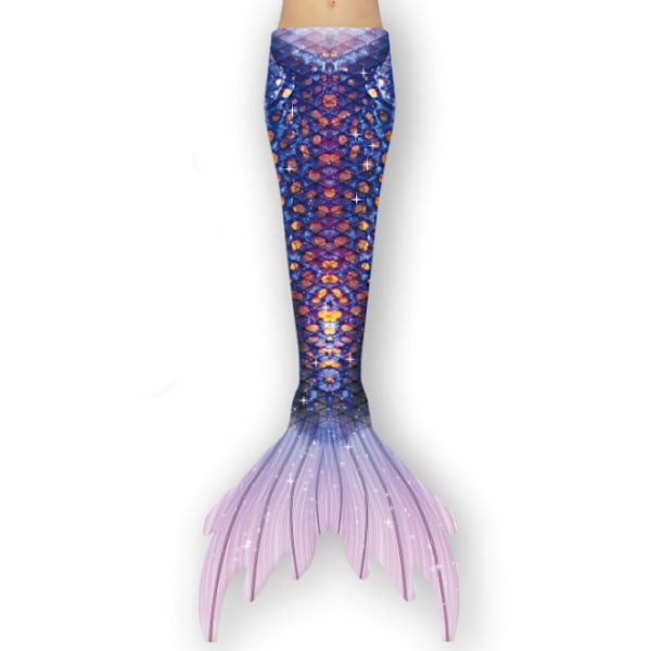 Flicksjöjungfrusvans med Monofin lila purple-KK1- purple 110