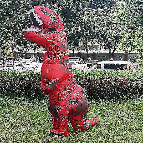 Aikuisten puhallettava dinosauruspuku - T-Rex - Anime - Cosplay oranssi orange Kids 120-145cm
