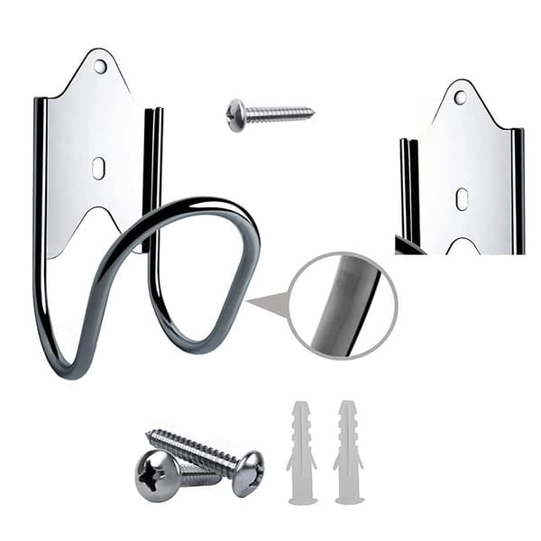Slangeophæng Rustfrit Stål Haveslange Krog Holder{}MK Silver