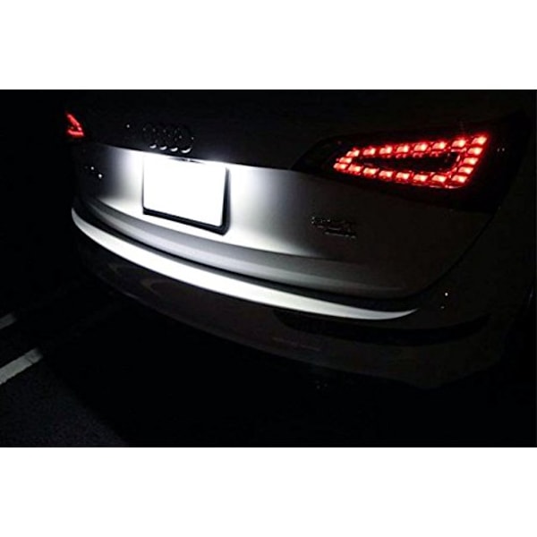 Passer til Audi LED-nummerpladelys A3/A4/A6/A8/Q7/RS4/RS6 nummerpladelys