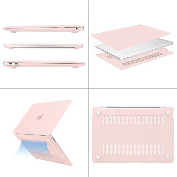 Etui til MacBook Air 13 tommer Etui A2337 A2179, rosa