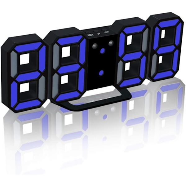 3D digital väckarklocka LED väggklocka med 3 justerbara-XM2-