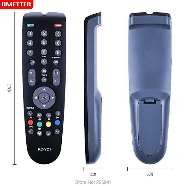 Användning av TV-fjärrkontroll för Grundig Rc-yc1 Rc-gd1 Rc-23 Rc-y1