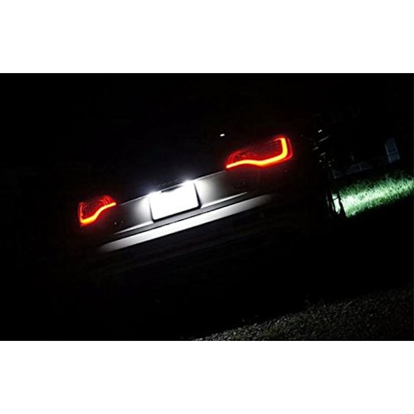 Passer til Audi LED-nummerpladelys A3/A4/A6/A8/Q7/RS4/RS6 nummerpladelys
