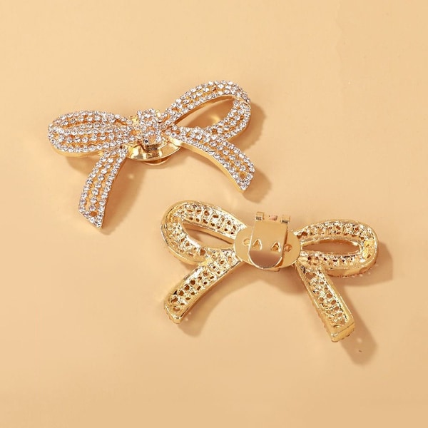 2 stk. Skoklips Charme Spænde SØLV RHINESTEN RHINESTEN sølv-KK1- silver Rhinestones-Rhinestones