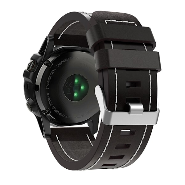 Garmin Nahkaranneke / Ranneke - 26mm Musta Black Fenix 7X Solar