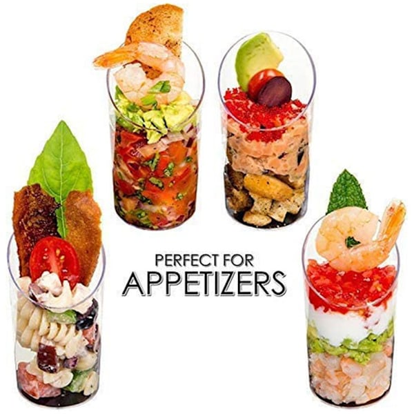20 st Plastmousse Dessertkoppar E-140ML