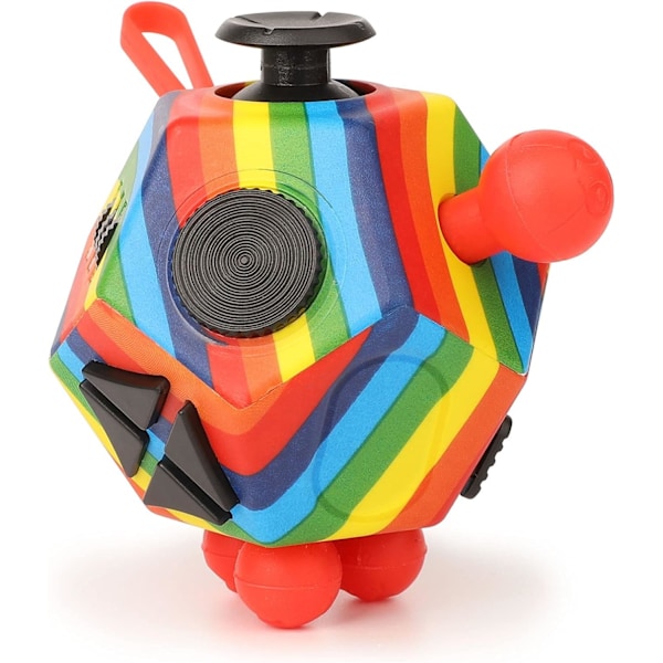 Kuutio Fidget-lelu Aisti-lelu stressin ja ahdistuksen lievittämiseen 12 Pg