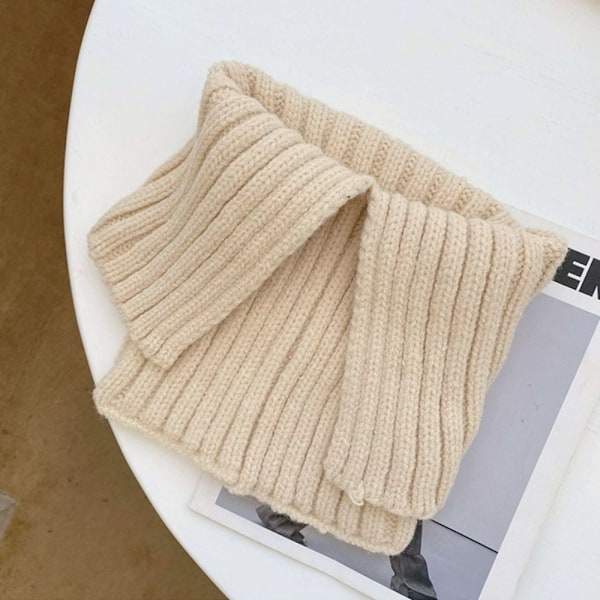 Strikket skjerf BEIGE 1 1 beige-KK1- beige 1-1