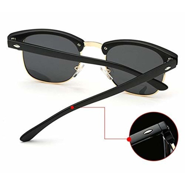Semi-Rimless Polariserede Solbriller Mand - Beskyttelse Retro Half-XM2-