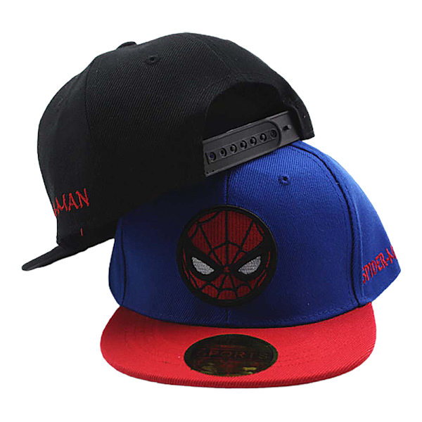 Spiderman Baseball-lippis pojille ja tytöille, lasten snapback-urheilumyssy punainen-KK1- Red Adjustable