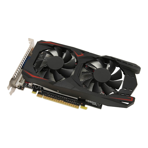 Dual Fan Näytönohjain 4GB DDR5 128bit Nopea Jäähdytys Matala Melu Videopeli Näytönohjain Siru Pöytätietokoneeseen GTX1050Ti 4GB DDR5 128bit 0.1