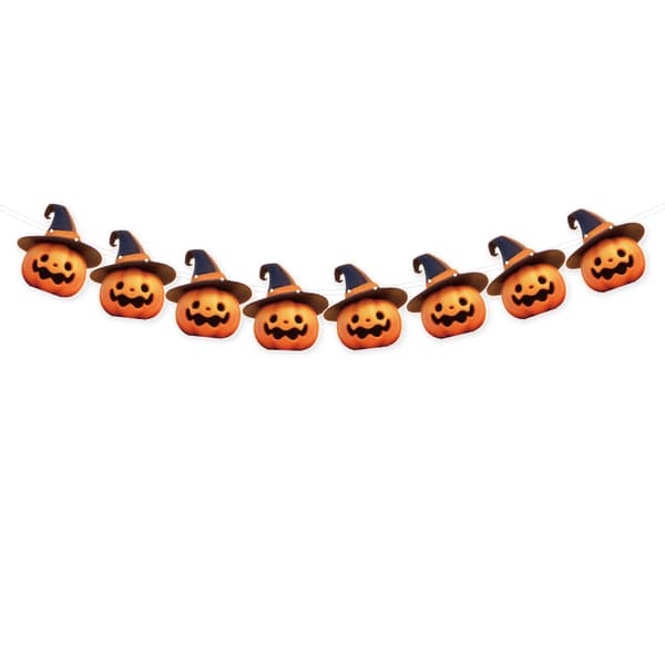 Halloween Honeycomb Midtpunkt og Guirlande Sæt, Spooky Borddekoration til Fest og Hjemsøgte Begivenheder Flag pull style E
