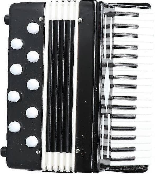 Miniature Harmonika Med Etui Mini Musikinstrument Replika Samlerobjekt