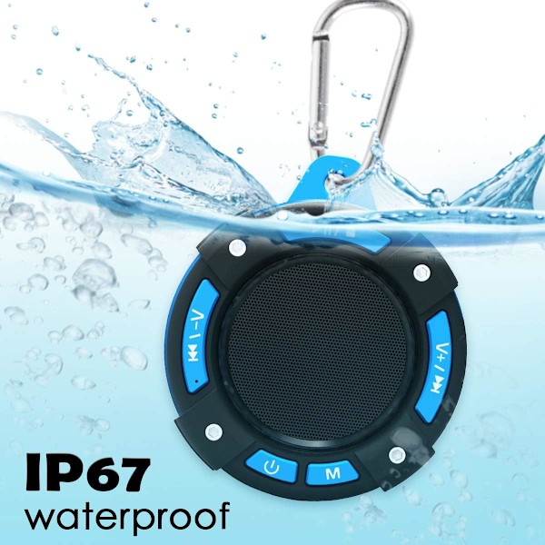 Duschradio, vattentät Bluetooth-högtalare IPX7 portabel Fully-XM2-