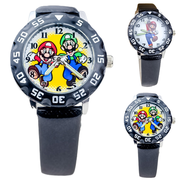 3D Mario Barn Analog Klocka Armband Quartz Klocka Pojkar Flickor 2019