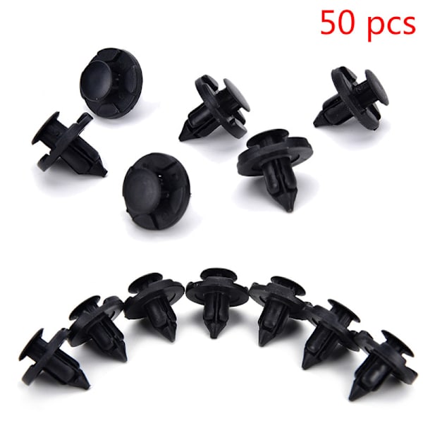 50 st/set 8 mm hål plastnitar Fästen Push Clips