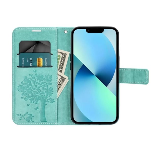 Galaxy A55 5G Lompakko Kotelo Mezzo - Puunvihreä