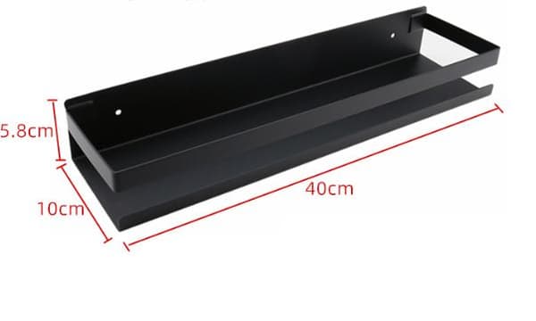 Væghylde - Sort metal Sort - 40cm-FM-