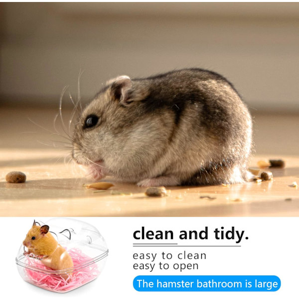 Klart Sød Hamster Badeværelse Toilet, Sandbad Beholder Lille