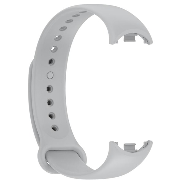 Justerbar silikonrem for Mi Band 8 Smartwatch Armbånd Armbånd Beltehempe-KK1- Gray