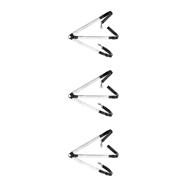 1/2/3/5 Säädettävä LED-hevosen rintaremmisarja erittäin näkyvä valkoinen White 3PCS
