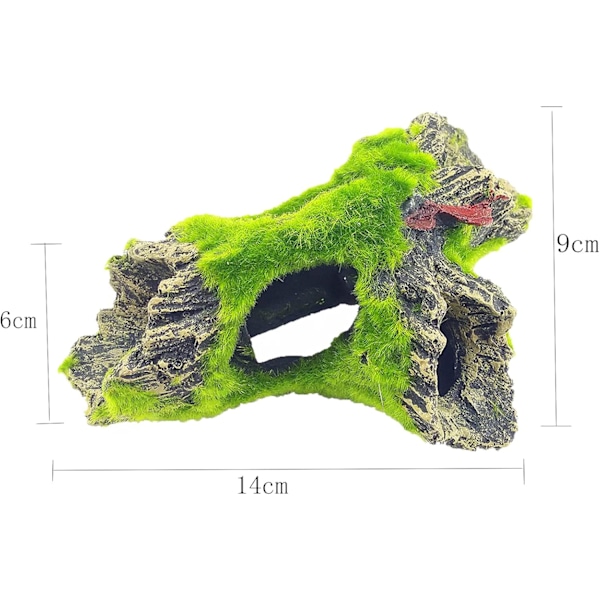 akvarium trestubbe dekorasjon, hul trestubbe i resin