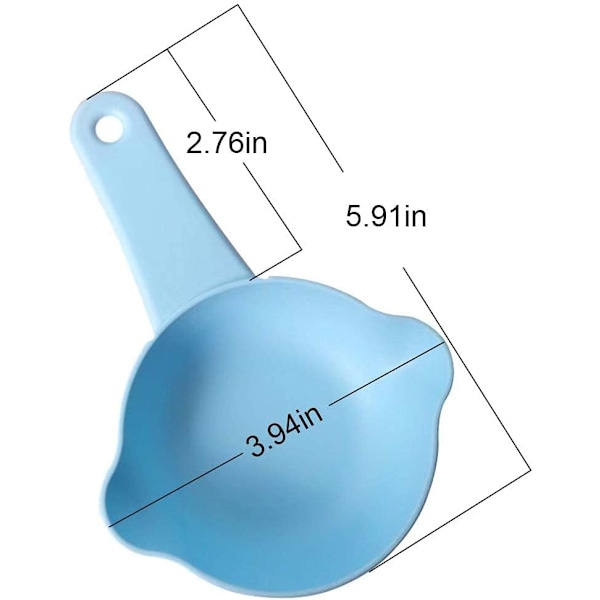 3 st 1/2 Kopp Mått Pet Food Scoop, Mätning Mat Sked Scooper-XM2-
