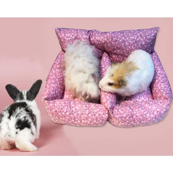 Liten kjæledyr bomullsrede dobbel sofa rede, to pakker 38×20×8cm-XM2-