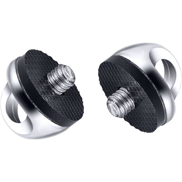 2st Snabbmonterad Metallskruv för 1/4-20 Snabbfäste Kamera
