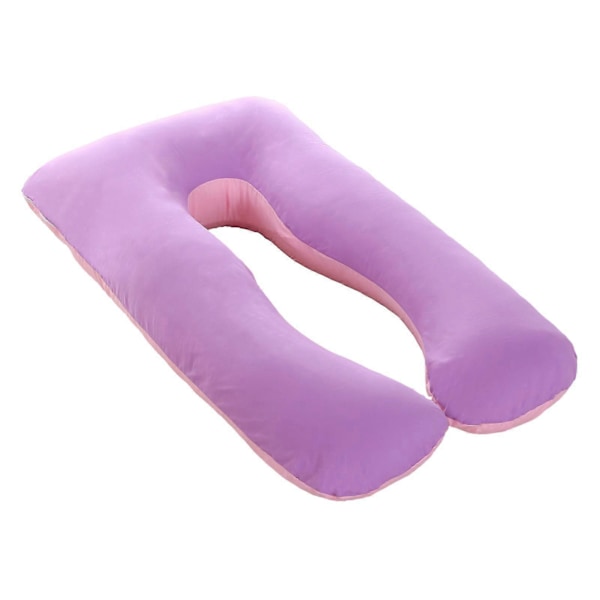 Bomullsputetrekk for U-formet Gravidpute, Vaskbart, Komfortabelt Putetrekk for Sidesovere 80x140cm 80x140cm Purple Pink