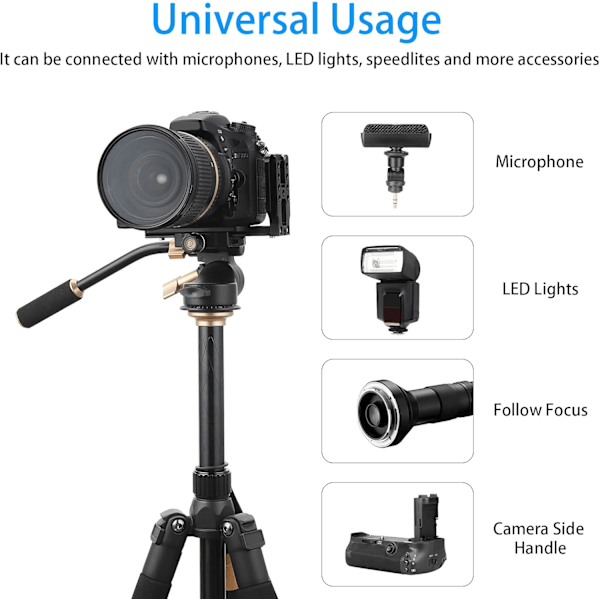 DSLR Kamera Vertikal Universell L-fäste Aluminium Snabbkoppling