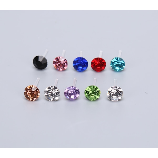 20 Par Set Strass Kristall Örhängen-KK1- 2mm
