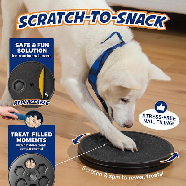 Hundekløsbord - Filtrimmerbræt Trimning Scratcher Box Emery Sandpapir Filing Scratch black