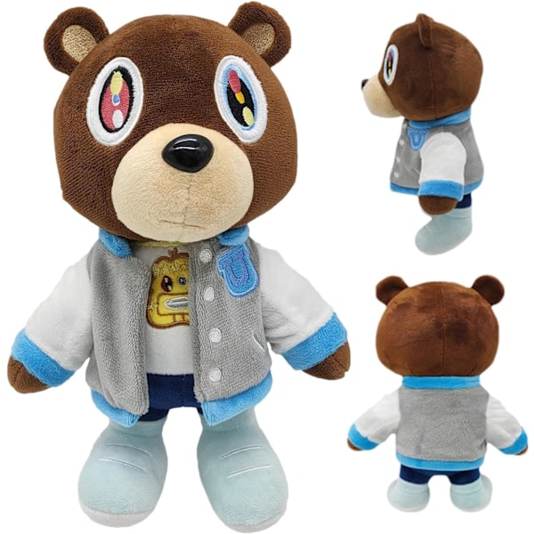 Kanye Bear -pehmolelu, 1/2 kpl Kanye Bear -pehmoleluhahmo tyyny, halailtava lelu dropout bear