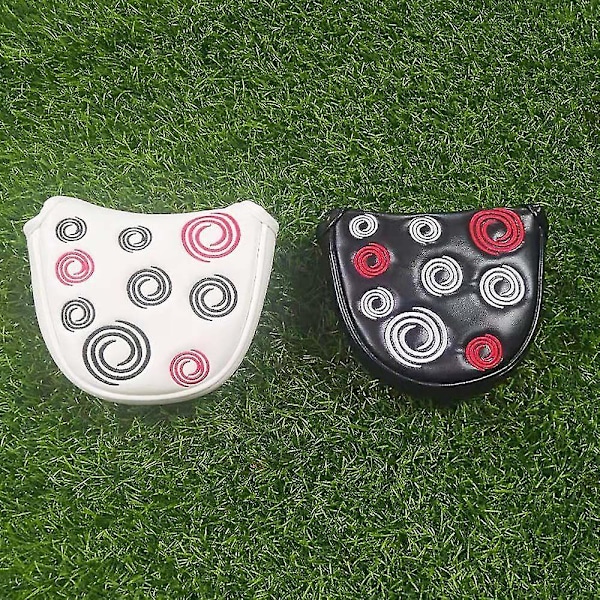 Golf Head Cover Golf Mallet Putter Covers Læder Headcover Magnetisk lukning