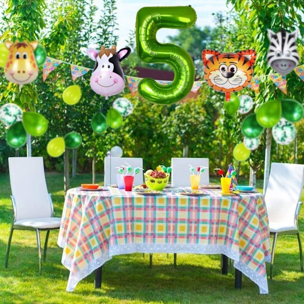 5 års fødselsdagsdekoration, 5 års børnefødselsdagsdekoration-XM2-