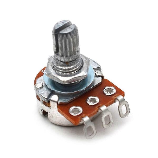 Volymrattmodul för 15st B-typ gitarrtillbehör - 18MM elgitarr små potentiometerkontrollrattar Silver