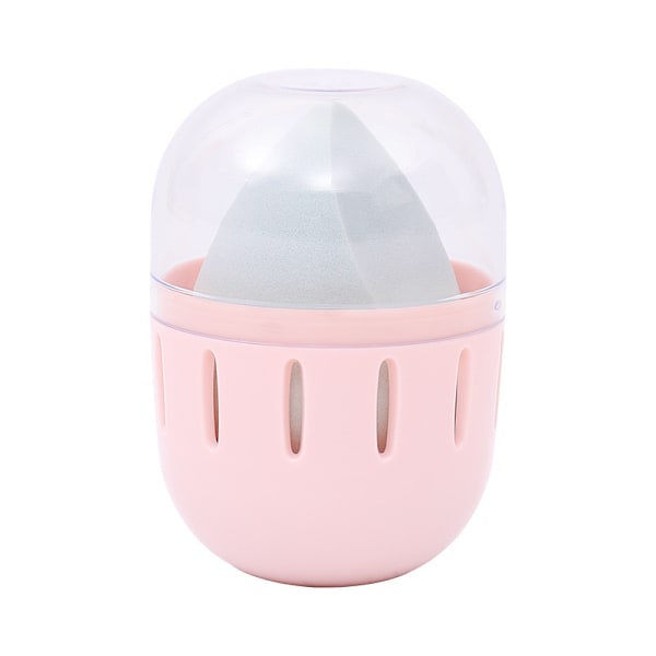 Makeup svampeholder opbevaringsboks med transparent låg -XM2-