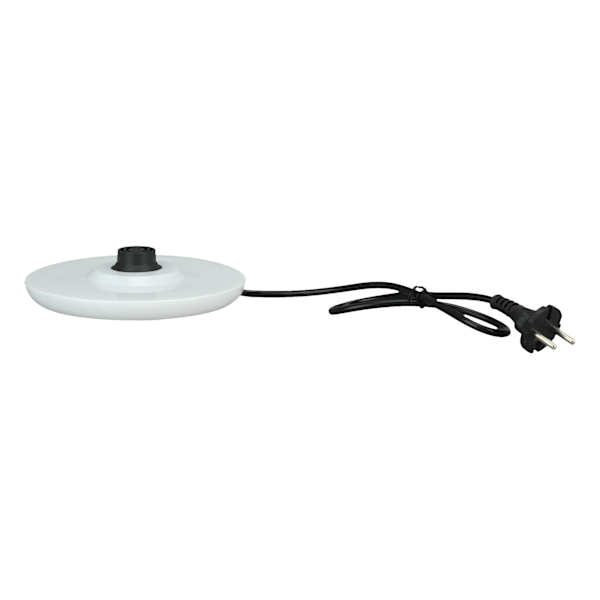 Elektrisk kedel 2000W Dobbelt rustfrit stål 2L Kedel Varmelegeme med automatisk slukning og tørkogningsbeskyttelse EU-stik 220V Hvid