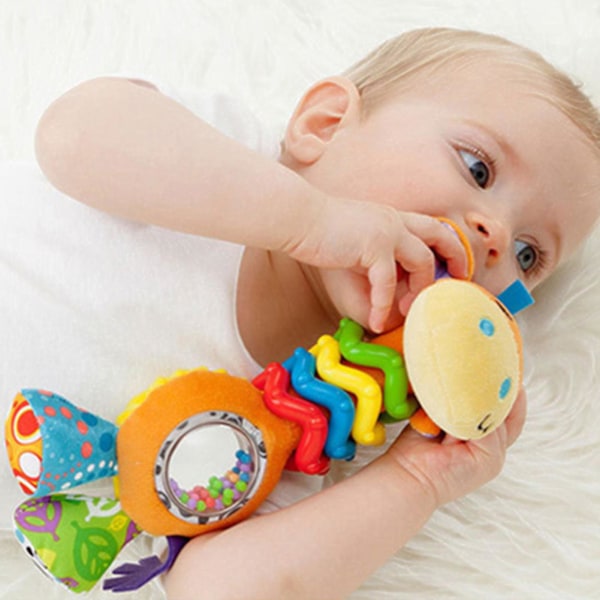 Mjuk Rassel Söt Form Ljud Effekt Design 0-1 år gammal Baby A