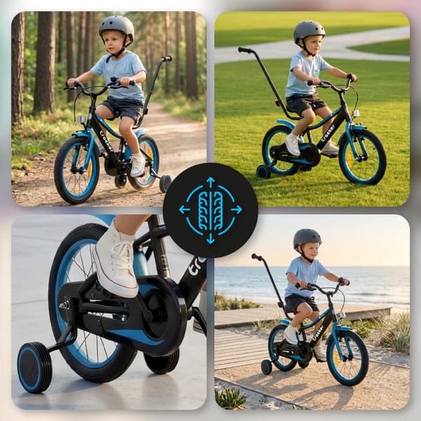 Pojan pyörä 16 tuuman Tracker pyörä neon sininen Sininen