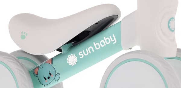 Springcykel för barn med 4 hjul, lätt, skumhjul PetitRide, mintgrön Mint