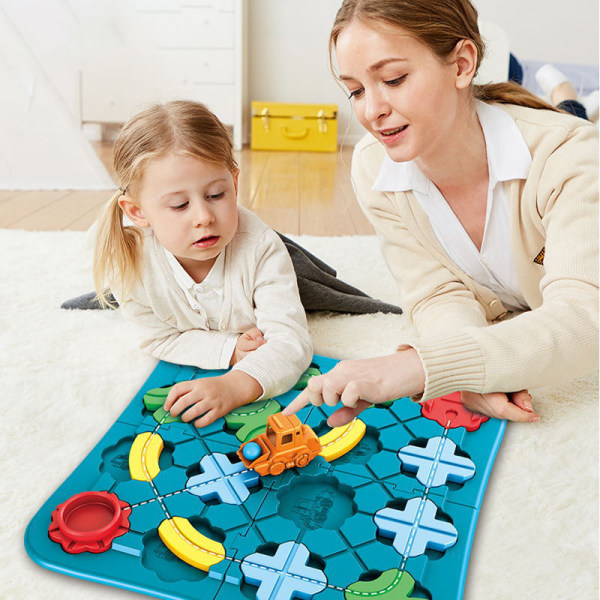 Kids Road Maze Montessori Logical Road Builder Game leksak