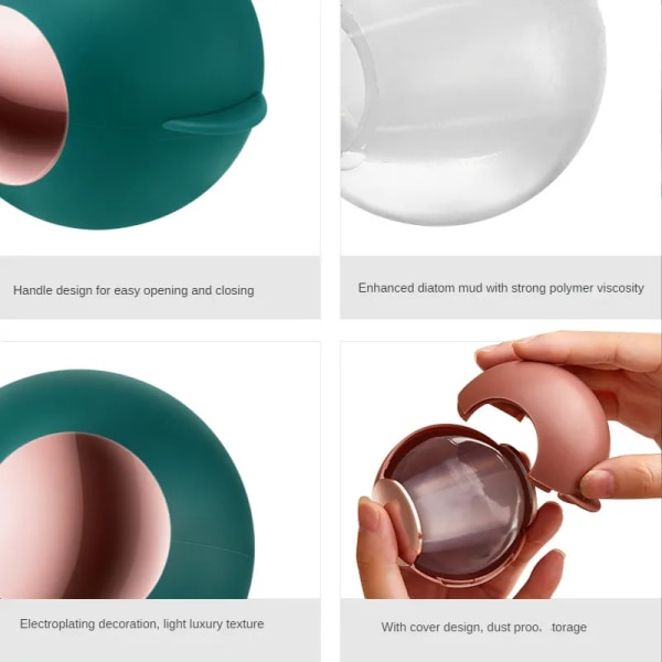 Tvättbar Återanvändbar Sticky Lint Roller Ball för husdjurshår Bärbar green