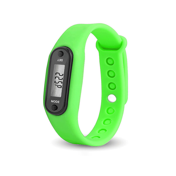 Stegräknare Armband Watch Sport LCD Display Watch green