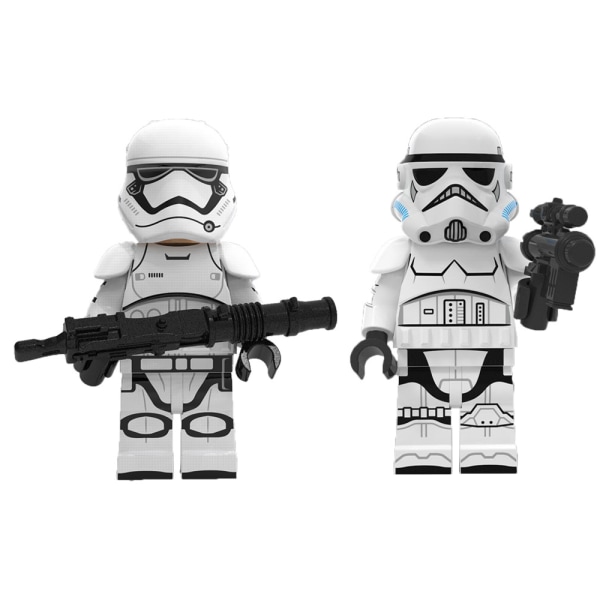 8 st Commander Minifigurer Star Wars byggklossar Leksaker colour