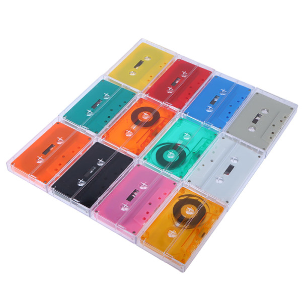 Blank Tape Case Player med 45 min magnetisk o bandinspelning Blue
