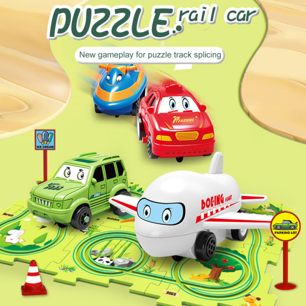 Racing Rail Bilmodell Leksaker Spår äventyrsspel för barn A3