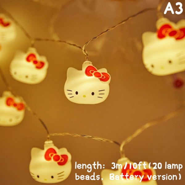 Tecknad karaktär Led Strip Lights Cat Light Dekoration D4